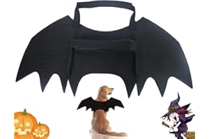 NEOGULY Pet Halloween Costume Cat Dog Bat Wings, Dress Up Funny Cool Apparel for Cosplay Party, Halloween Party Decoration, Holiday Decorations Clothing, Dog Cat Dress Up Accessories