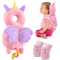 Zaino Protettivo Testa Bambino Con Ginocchiere - Morbido E Traspirante Per Gattonare (4-24 Mesi) - Foto 10