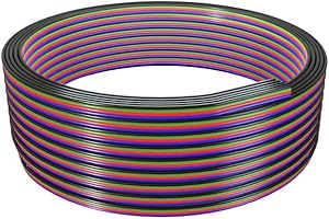 BTF-LIGHTING RGB Extension Cable 4 Pin 32.8ft/10m 20AWG LED Strip Light Ribbon Wire Connection 4 Core Cord Line for Color Changing Flexible 5050 3528 LED Tape