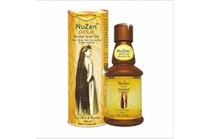 Nuzen Gold Herbal Hair Oil - 100% Pure Herbal Hair Oil , Grows New, Dense, Dark & Strong Hair, Prevents Dandruff,100% Ayurvedic and can be used both by Men & Women - 100ml