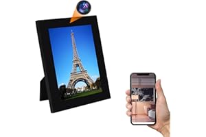 Jiyibidi Hidden Spy Photo Frame Camera, HD 1080P WiFi Spy Camera with Motion Detection/Live Feed APP, Support Dual Band Wireless Security Picture Camera Video Recorder for Indoor Surveillance