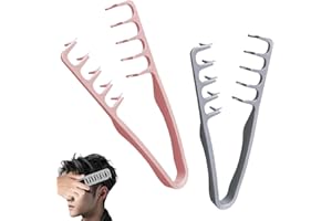 COYCRITER 2 Pcs Texture Comb, Volumizing Wide-Tooth Hair Styling Comb, Wide Tooth Detanglers, Root Volumizing Tool, Seamless Design, Smooth Styling for Volume and Grooming Accessory Seam Covering Bangs