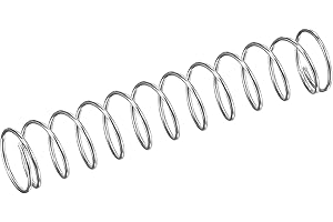 TOP-VIGOR 10Pcs Compression Spring, 10mm OD,0.7mm Wire Size,50mm Free Length Dual Extended Durable Dual Hook Tension Spring for Furniture Screen Doors Repair Projects