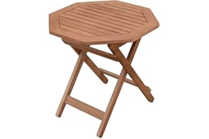 ‎SPETEBO Spetebo Eukalyptus Beistelltisch geölt - 50x50cm - Holz Garten Klapptisch Gartentisch