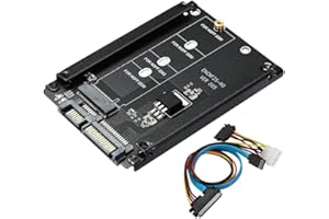 YBBOTT M.2 NGFF zu SATA Adapterkarte, M.2 Key B + M SSD zu 6G Schnittstelle, unterstützt Standard SATA M.2 B + Mkey SSD.