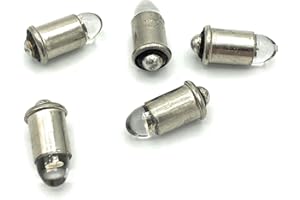 BELI BECO BELI-BECO Lot de 5 Ampoules LED enfichables 7046 - Culot MS4-12-19 V - 20 mA - Verre de 5 mm de diamètre