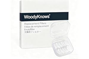 Filtri di ricambio dei filtri nasali WoodyKnows Nasclear (Filtro di ricambio 60 paia, M)