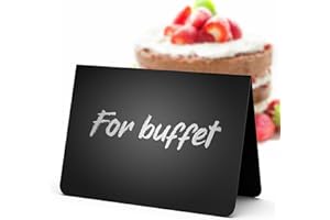 IRICUS 15 Pezzi Mini Lavagna Piccola 7x10cm - Cartellini per Buffet - Prezzi Alimentari - Nera Lavagnetta Cancellabile - Mini Lavagnette Segnaposto - Segnaprezzi per Negozio - Nera Numeri Tavoli Ristorante