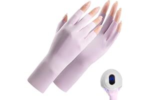 BONGSHAKALAKA Uv Shield Handschuhe Nägel 1 Paar Gel Maniküre Handschuhe Anti Uv Schutz Fingerlose Handschuhe Nagel Handschuhe Schützen Hand Vor Uv Lampe Upf50+ Uv Schutz Fingerlose Handschuhe Für Maniküren Trockner
