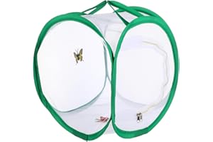 iplusmile Foldable Pvc Insect Breeding Cage with Mosquito Net - for Mantis Stick and Plant Cultivation Lightweight, Portable Insect Habitat, 30X30X30Cm