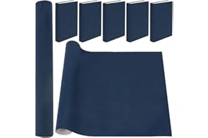 craspire 51 x 11.8inch Tissu de Livre en Daim pour Reliure de Livre Surface de Tissu relié à Papier Livre Album de Livres Bleu Marine Scrapbooking Archival Bricolage Protecteur de Couverture de Livre
