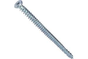 AERZETIX - Juego de 50 tornillos de anclaje directo para hormigón Ø7.5x132mm cabeza fresada cónica - con huella estrella T30 - fijación directa sin tacos - C48409