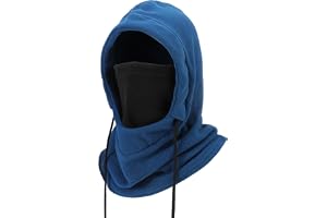 AYPOW Balaklava i fleece för vinter, herr och dam, skidmask, vindtät, varm värmehuva, unisex, multifunktionell hatt med halsv