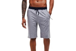 YAWHO Herren Sporthose Kurz Hose Laufshorts Trainingsshorts Schnelltrocknend mit Reißverschlusstasche/Jogging Hose für Workout,Laufsport,Fitness