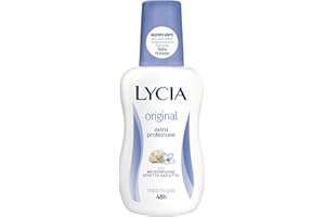 Lycia, Original Deodorante Vapo No Gas con Antibatterico e Microspugne Effetto Asciutto per una Sensazione di Freschezza Durevole, Efficace fino a 48H, 75 ml
