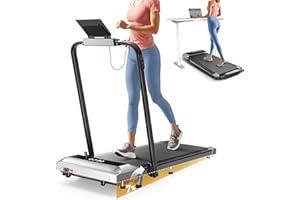 ‎TOPUTURE Laufband für Zuhause mit Neigung, 2 in 1 Walking Pad, 12km/h Klappbar Laufband mit Steigung, 2.5HP Under Desk Schreibtisch Treadmill für Zuhause & Büro, Fernbedienung und App