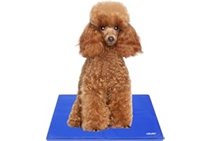 LMLMD Ttapis Rafraichissant Chien, Tapis en Gel Auto-refroidissant pour Animaux de Compagnie, Non Toxique, – Tapis en Gel Absorbant la Chaleur pour Garder la Glace fraîche en été, 40 * 30cm（S）