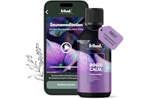 ‎FRIHED. NORDIC WEAR frihed.® - Saunaaufguss Lavendel, Eukalyptus & Johannisbeere mit App Meditation - Aufgussmittel für alle Sauna Arten - langanhaltender Sauna Duft - extra hochwertiges Öl - Geschenkidee