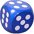 MOUOKU Soft Foam Jumbo Big Playing Dice 30cm Stem Learning Educational Toys 6 Sided Game Dice for Kids Teacher Children Boys Girls Playing Games, Blue
