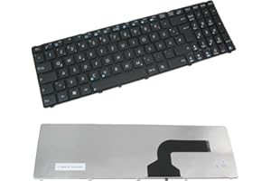 Trade-Shop - Teclado original para portátil (QWERTZ, compatible con Asus A55DR A73 A73b A73BR A73S A73SD A73SDM A73SDV A73SV, diseño alemán)