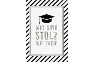 bsb Grußkarte Glückwunschkarte zur bestandenen Prüfung - Wir sind stolz auf dich - Umschlag rot