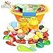 Produktbild Cooljoy 21-Teilig Küchenspielzeug Obst Gemüse Lebensmittel Küche Spielzeug Set mit Korb, Rollenspiel Lernspielzeug für Kinder, Geburtstagsgeschenk Weihnachtsgeschenk