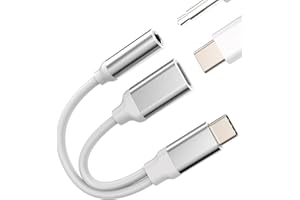 ZOYUZAN Cavo Aux USB C per Apple iPhone 15 Pro Max Plus Adattatore 3.5 Jack Cuffie Compatibile con Samsung per iPad Pro Air Mini6 Type C Caricatore Auricolari Sdoppiatore Tipo C Ricarica Rapida Porta Cavi