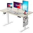 Marsail Standing Desk Adjustable Height Home Office Desk,‎48x24 Inch Electric Standing Desk, Stand up Desk with Storage Bag,Headphone Hook for Computer Workstations Desk Memory Preset