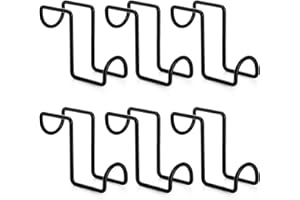 Cididu 6 Pcs Tack Hook 4 Inch, Heavy Duty Horse Halter Rack, Over Rail Bridle Hooks, Metal Horse Water Bucket Hangers for Hanging Horse Bridles, Saddle Fence Door Holder, Horse Stall Accessories