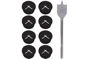 GEFIRE Flexible Silikon Kabeldurchführung 8 Stk Kabeldurchführung Gummi Schreibtisch Lochabdeckung Kabel Durchführungen 20Mm Schwarz Kabeldurchführung für Büro Wohnaccessoires Arbeitsplatz (Mit 25Mm Bohrer)