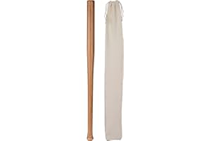 Relaxdays Mazza da Baseball, Bastone Leggero per Gioco Softball, Sport, Manico Lungo, 86 cm, 34 Pollici, Legno, Naturale