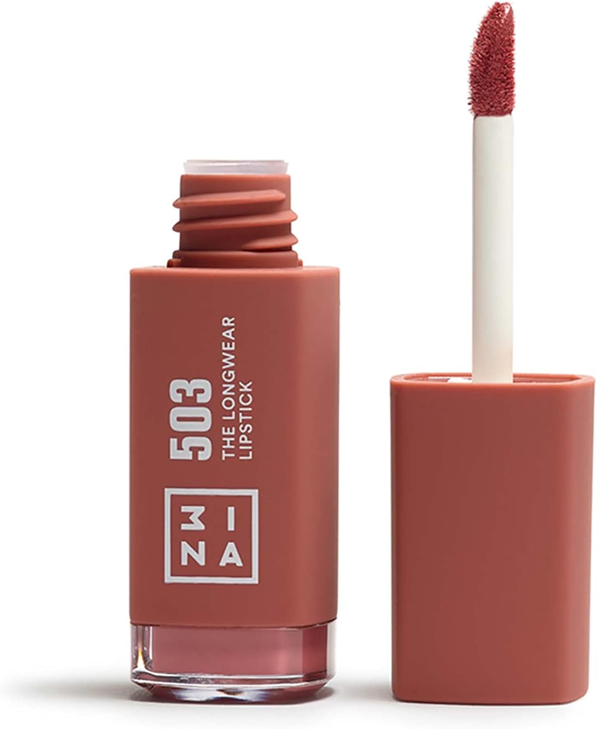3INA MAKEUP - The Longwear Lipstick 503 - Labial Líquido Nude de Larga Duración con Acido Hialurónico para Hidratar los Labios - Barra de Labios Matte de Alta Pigmentación - Vegan - Cruelty Free