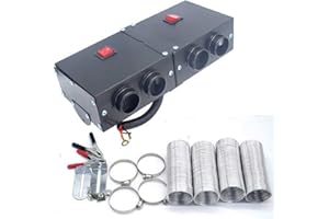 Riloer Kit Riscaldatore Auto Ad Alta Potenza Riscaldatore Veloce Ventola Sbrinamento Automobile Parabrezza Sbrinatore Parabrezza Invernale Sbrinatore 24V 500W