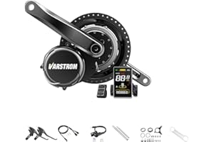 VARSTROM Motore centrale TSDZ Mid-Motor TSDZ8 48V 750W Versione 2024, con kit di conversione bici elettrica opzionale, batterie e display SWM58 grande schermo per bici da montagna BB68mm