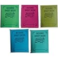 Chess Score Sheet: Chess Game Record Keeper Book, Chess Scoresheet, Chess Score Card, Chess Writing Note, Tracks One Game with as Many as 75 Moves, 100 Pages x 5 Books Set