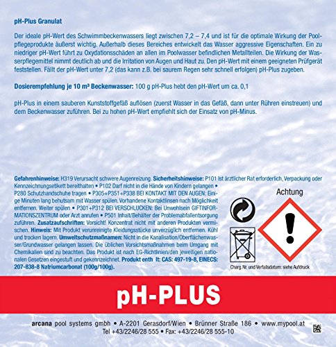 pH-Plus Granulat 5kg Preis/kg nur 2,49 EUR - 2