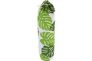 JUNFEIXUAN Plastic Bag Holder, Foldable Washable Grocery Bag Dispenser Recycling Shopping Bag Organizer Grocery Bag Storage Holder Carrier BagShopping Bag Holder Organizer and Dispenser for Home Kitchen(leaf)