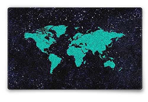 Silent Monsters 1003002108 - Alfombrilla de ratón para gaming, L (350 x 260 x 3 mm), diseño Green World, multicolor