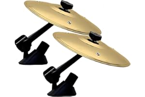 CAWEVON Cymbale pour grille d'aération de voiture, Cymbale pour voiture, Tambour à symboles automobiles, Mini-cymbales faciles à clipser pour les mélomanes, Rendez votre conduite plus agréable, (Doré)