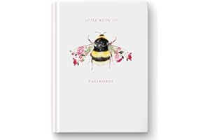 LOLA DESIGN LTD Lola Design - Bee Password Book - Planners & Organisers - Cute Stationery - A6 Notebooks