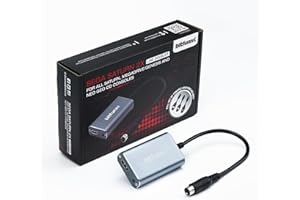 BITFUNX SEGA Genesis/Saturn/Neo GEO HDMI-Adapter – unterstützt 2 x Line Doubler und RGB/Composite-Eingang, Plug & Play Videospiel-Adapter ohne Verzögerung, HDMI-Adapter für SEGA Genesis/Saturn