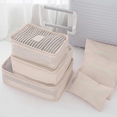25-teiliges Reise-Organizer-Set – Packwürfel In 5 Größen, Wasserabweisend