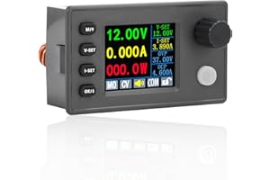 HEEMOL Regolatore di Tensione 12V 24V 36V Buck Boost Convertitore Modulo di Alimentazione DC DC Converter Potenza Regolabile con Tensione Costante e Corrente Costante con Display LCD（Schermo a Colori）