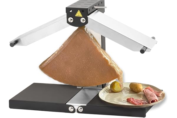 Louis Tellier - Appareil Raclette Traditionnelle 1-6 Pers – Louis Tellier Brézière® Signature Basalte Noir – Fabriqué en France, Durable, Facile à Nettoyer