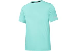 HOLURE Herren Rash Guard UPF 50+ Sonnenschutz Kurz-/Langarm-T-Shirts Leichtes, schnell trocknendes UV-Schwimm-Shirt