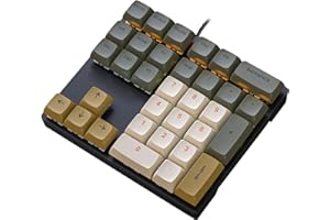 FENOHREFE Pavé Numérique Filaire USB 33 Touches Pour Ordinateur Portable PC - Grandes Lettres Imprimées - Clavier Jeu Mécanique Accessoire