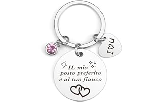 RGHSZ Portachiavi Coppia,Regalo San Valentino per Lui,Regali per Lui,Regali per Lei,Regali San Valentino per Lei,Regalo San Valentino,Regali per Nozze Doro,Regali Di Coppia Natale