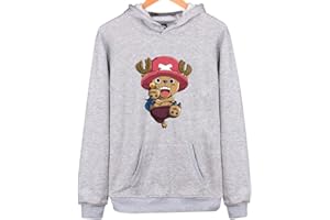 YIMIAO Hombre Mujer One Piece Sudaderas con Capucha Jóvenes Japonesa Anime Luffy Uniforme Niño Niña Pullover