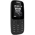 Nokia 105 2017 Telefono Cellulare, Display 1.8'', 4 MB, Nero [Italia]