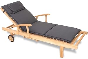 ROG garden-line AU55: Auflage FÜR Liege 196 x 58 cm - ANTHRAZIT